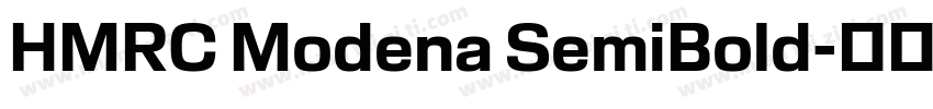HMRC Modena SemiBold字体转换